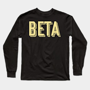 Yellow Beta Sunshine Letter Long Sleeve T-Shirt